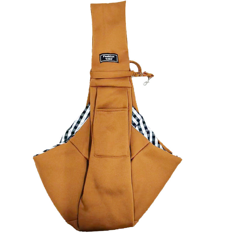 Breathable mesh carrier for small dogs, close-up detail view