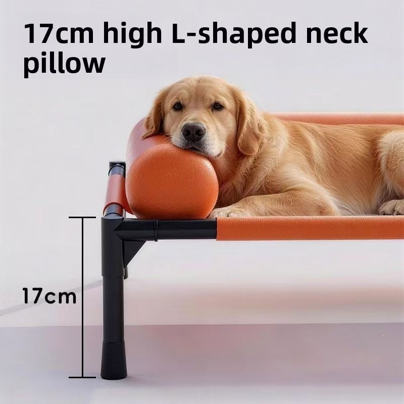 Foldable Elevated Dog Bed, Raised Cooling Cot for Outdoor Use