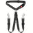 Elastic dog car safety lead, close-up detail view