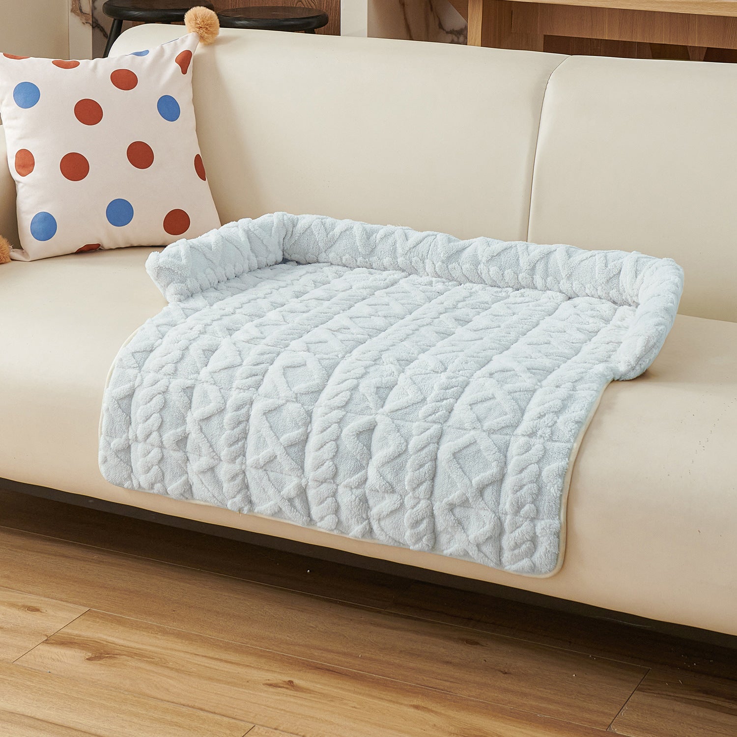 Thick square pet sofa cushion bed for dogs and cats, photo 17 of 23
