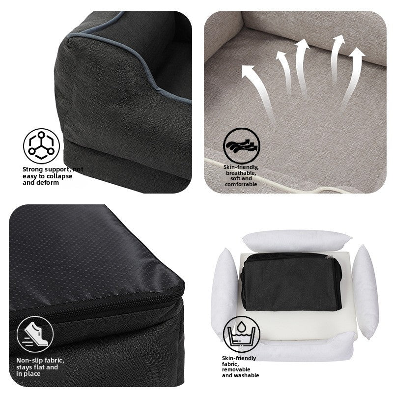 Warm pet bed with removable washable cover, photo 4 of 17