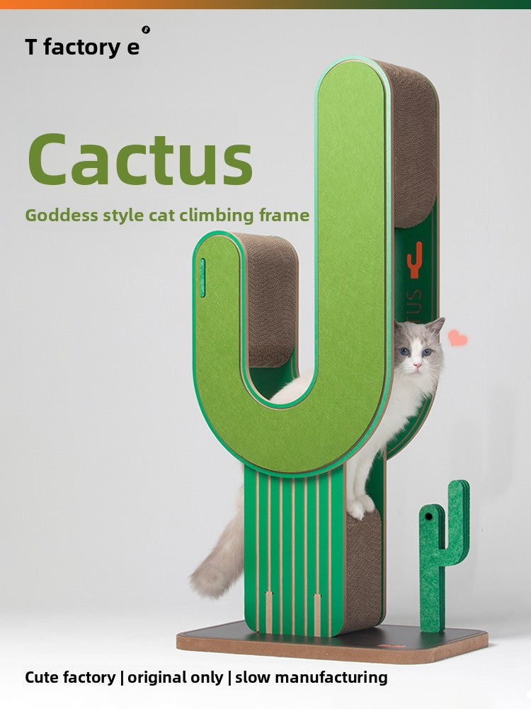 Cactus cat tree replacement set in corrugated paper, main product photo