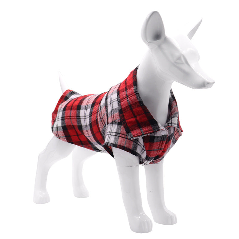 Plaid summer shirt for small dogs and cats, available in 3 colours, image 4