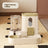 Transparent Automatic Cat Feeder Bowl with Water Dispenser in Cat Ear and Flat Top Styles