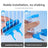 Blue automatic clip on bird water dispenser on cage, view 2