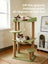 Two-tier oval sisal cat nest and climbing frame, main product photo