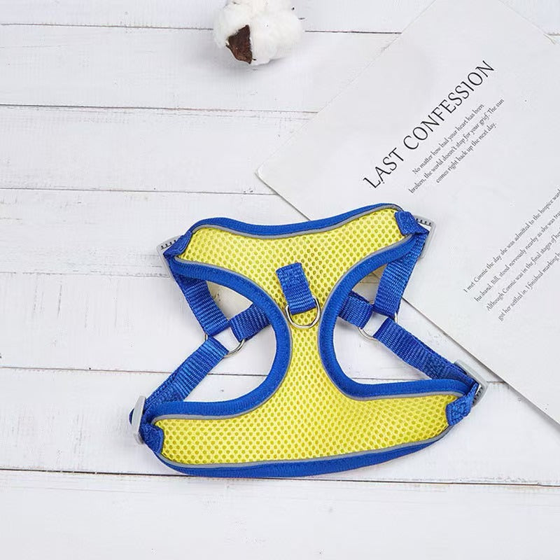Breathable vest harness for small dogs and cats, available from Pet Royale UK