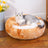 Winter Semi-Enclosed Cat Bed, 2-in-1 Warm Cave and Cushion