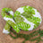 Rattan woven cat nest with ball toy and cream pad, view 24