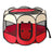 Paw print pop-up pet tent with breathable mesh windows, product image 3