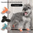 Soft sole small dog shoes with anti-slip Oxford base in Orange Pair, front view