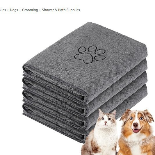 Quick-Drying Microfibre Bath Towel for Dogs and Cats