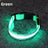 Light up dog collar with reflective strip glowing at night, product image 19