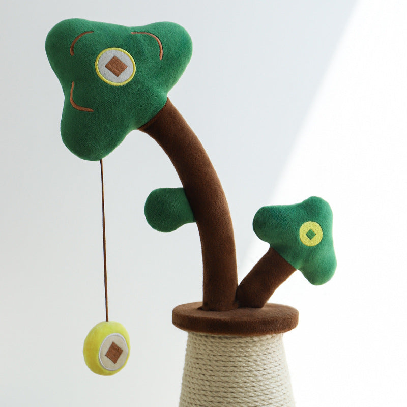 Paper rope cat scratching post with sturdy base