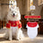 Gangster style dog suit costume with matching hat