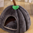 Semi-enclosed cloth kennel bed for cats and small dogs, product image 13