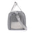 Black breathable mesh pet carrier bag with geometric pattern, photo 4