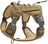Tactical nylon dog harness with metal buckles in desert camo, view 23
