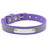 Reflective pet collar with steel name tag, ideal for everyday use