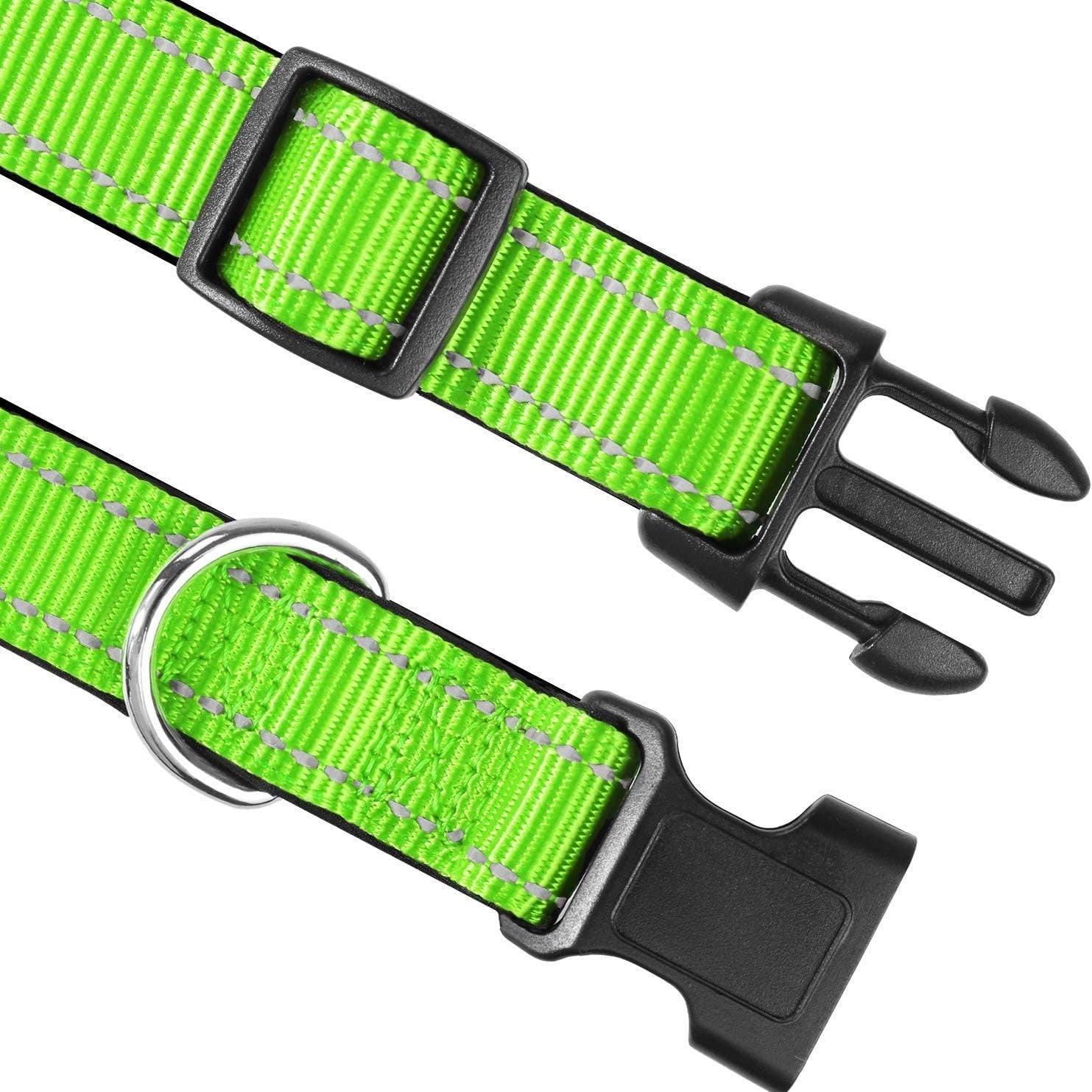 Adjustable buckle pet collar in bright colours for dogs, view 2