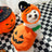Pumpkin Halloween costume for dogs and cats in Padded Pumpkin, front view