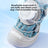 Breathable mesh dog shoes with anti-slip sole in Bondi Blue Set of 4, side view