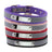 Reflective pet collar with steel name tag in 8 colour options