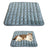 Self-warming suede pet mattress in dark brown colour