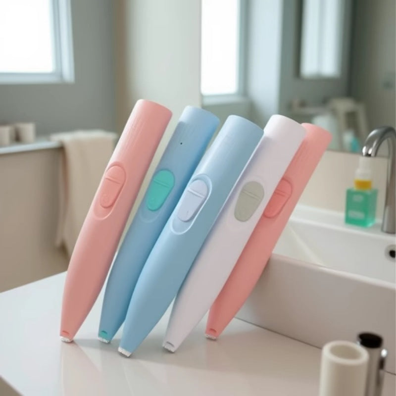 Silent Mini Paw Hair Trimmer, Battery or USB LED Models for Pets