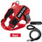 Vest dog harness with braided rope lead set in red, product image 8
