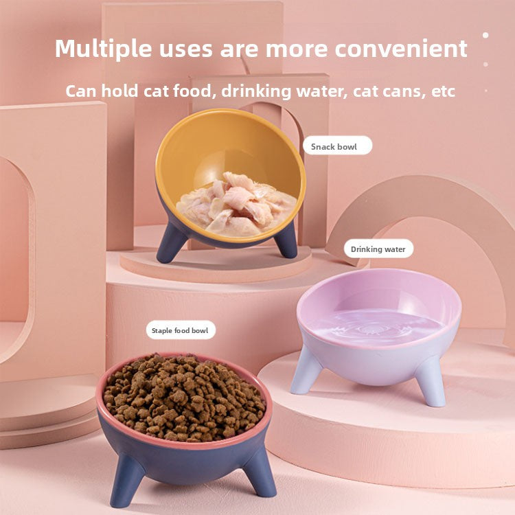 Anti-Tip Pet Feeding Bowl in Food-Grade PET Plastic with Ergonomic Design