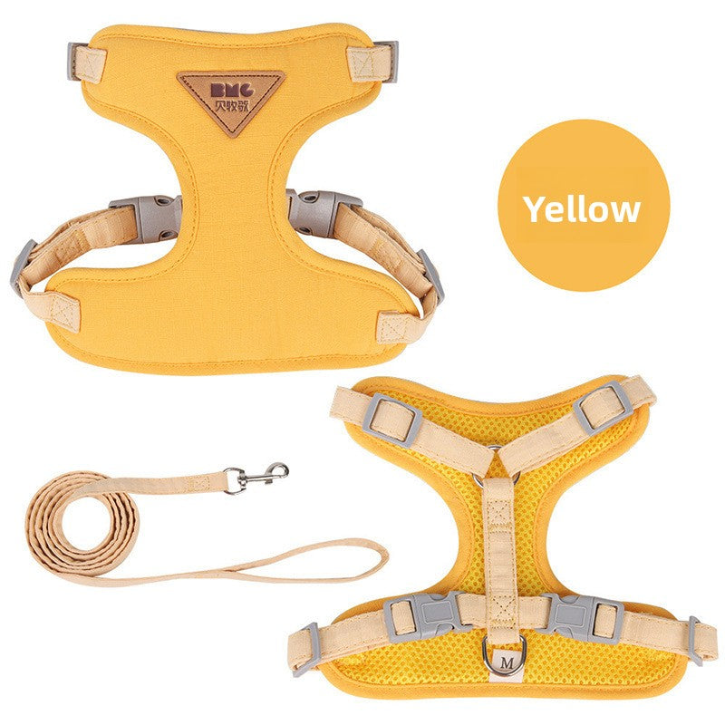 Escape-resistant vest harness and lead for dogs and cats, 4 sizes available