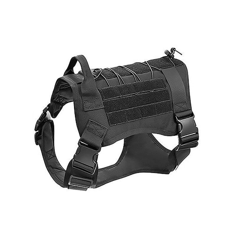Tactical nylon dog harness for medium and large dogs, ideal for everyday use