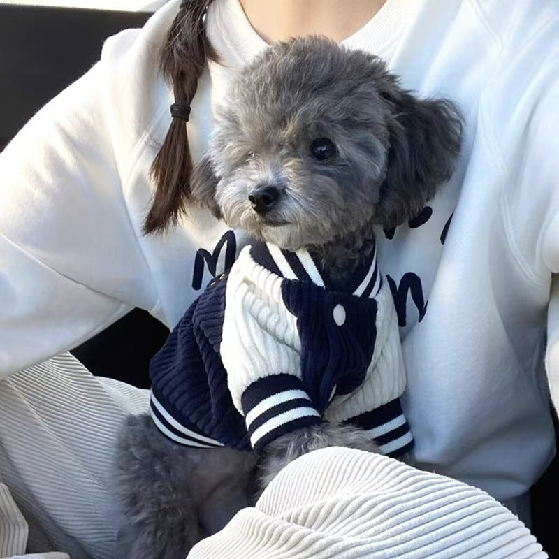 Varsity baseball jacket for small dogs and cats, available in 2 colours, image 4