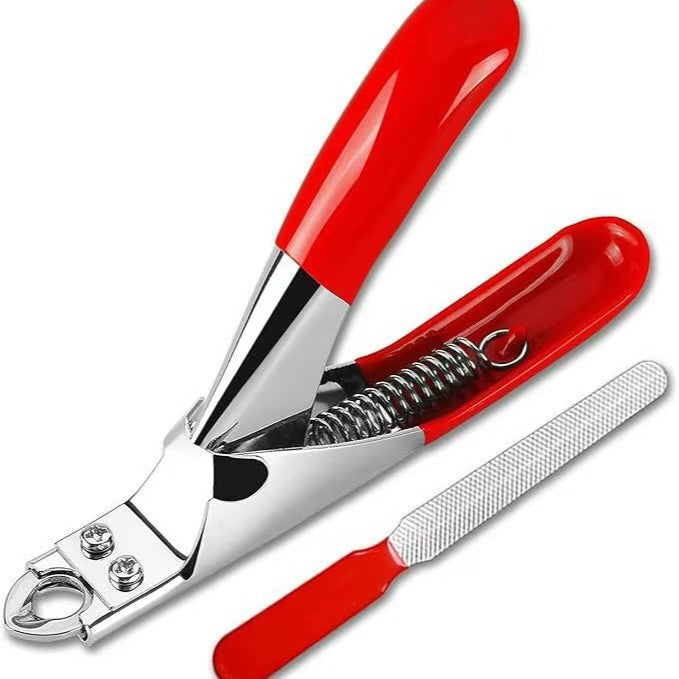 Stainless Steel Dog Nail Clippers with Safety Guard