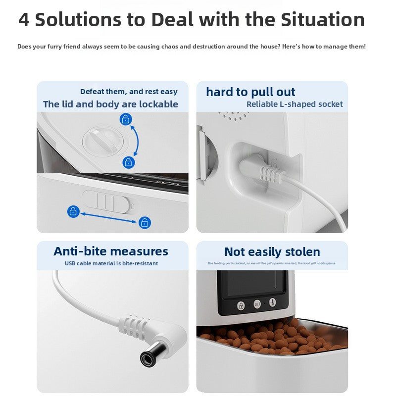 Smart Automatic Pet Feeder with Dual Cameras