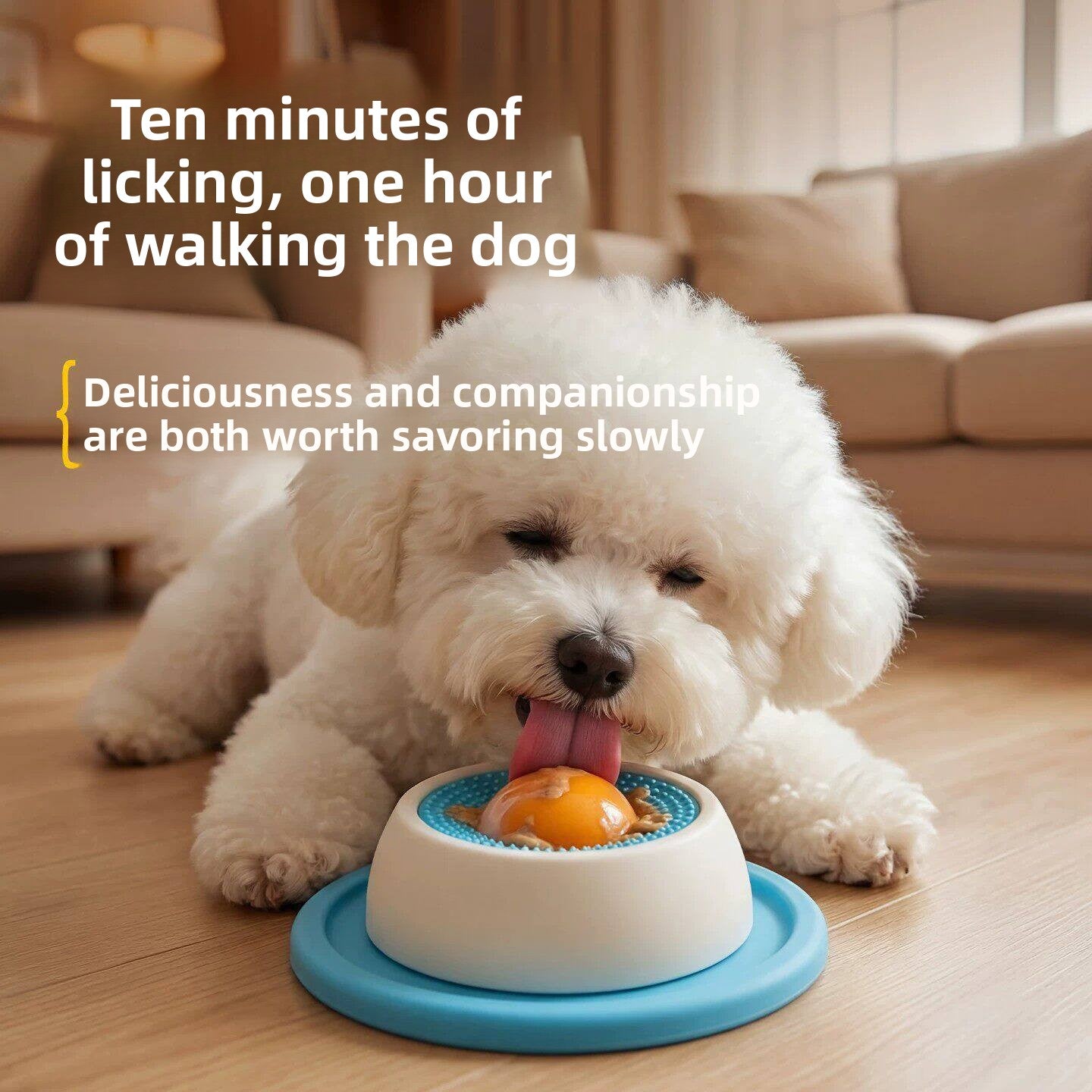 Interactive Slow Feeder Lick Bowl for Dogs and Cats to Slow Eating and Reduce Boredom