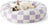 Soft round nest bed for cats and dogs, further angle view