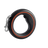 Round retractable dog lead in black and orange