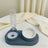 Cat Face Dual Pet Bowl, Stainless Steel or Ceramic