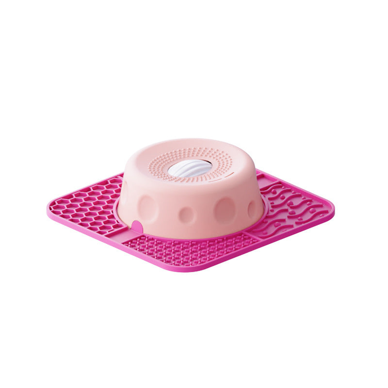 Pet Slow Feeder Licking Bowl with Non-Slip Base
