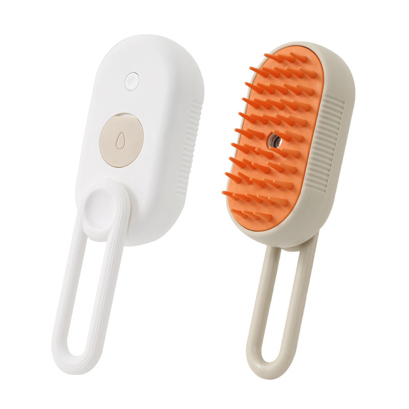 Large Self-Misting Steam Brush for Dogs and Cats, Rechargeable