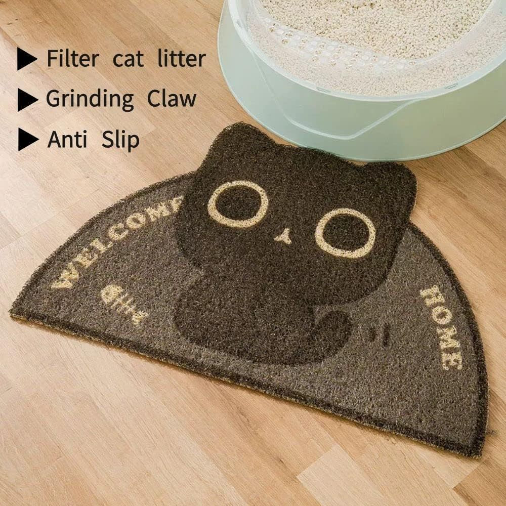 Coil Loop Cat Litter Trapping Mat, Washable Polyester Fibre