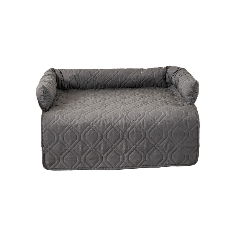 Waterproof Plush Pet Sofa Cushion with Non-Slip Bottom