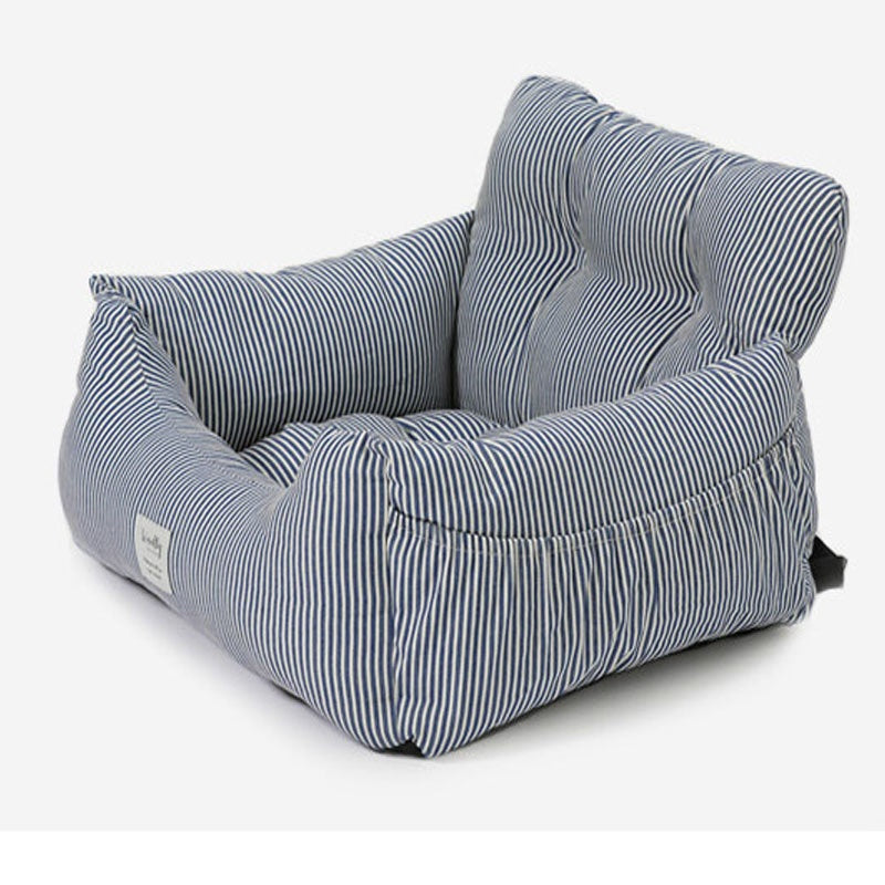 Foldable dog car kennel for back seat, product detail photo