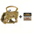 Tactical nylon vest harness for cats and small dogs in khaki
