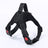 Breathable adjustable dog harness with reflective lead in Multicolour Elastic Lead, close-up detail