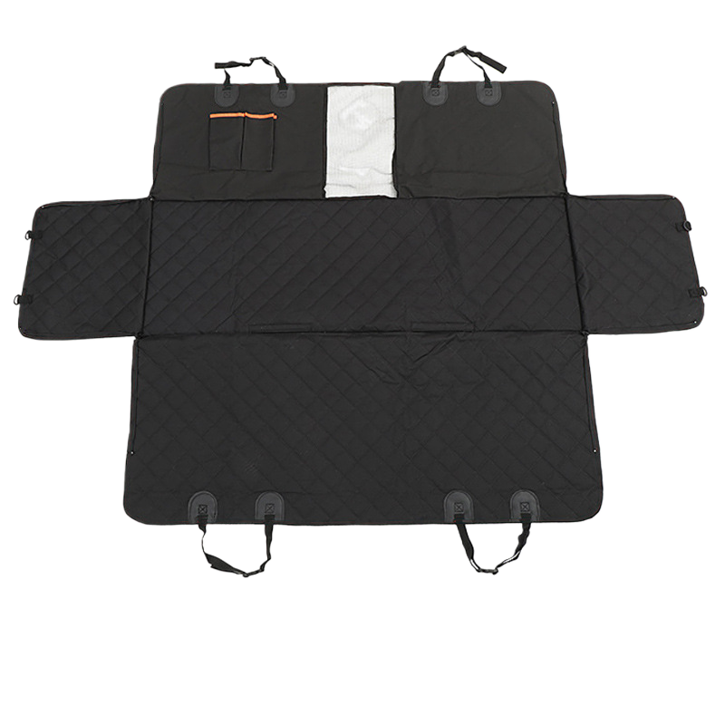 Waterproof dog car seat cover with mesh window, detail photo 5