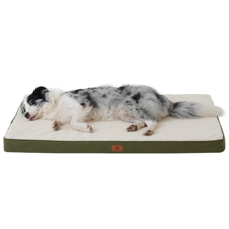 Thick Dog Bed Cushion Mat with Removable Washable Cover