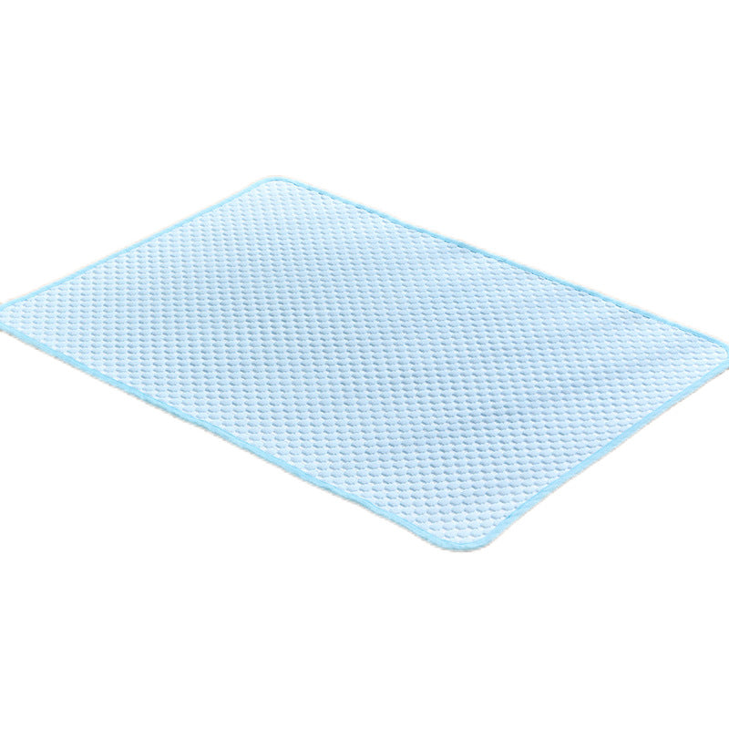 Light blue breathable travel mat for cats and kittens